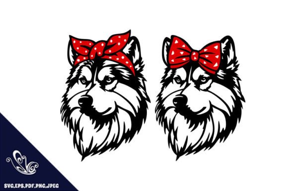 Alaskan Malamute Mom SVG Design: Graphics & Crafts