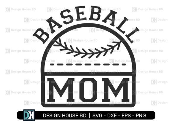 Baseball Mom Graphics for Crafts Branding