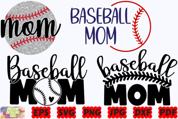 Baseball Mom SVG: Crafts & Graphics for Blogs