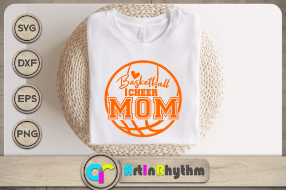 Basketball Cheer Mom SVG: Graphics for Crafts