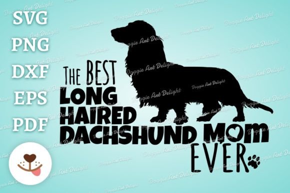 Best Long Haired Dachshund Mom Svg Png for Crafts