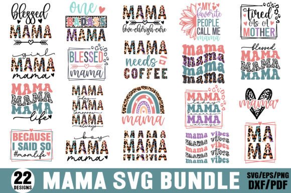 Mom SVG Bundle for Local Business Graphics