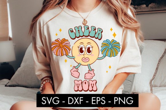 Retro Cheer Mom SVG: Crafts & Graphics