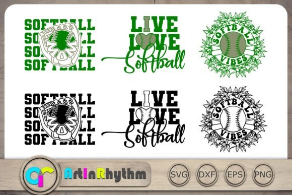 Softball SVG Bundle: Graphics for Crafts & Branding