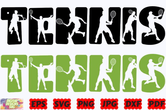 Tennis SVG Graphics for Crafts